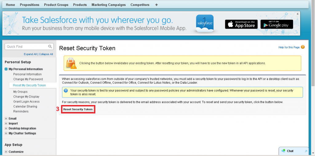 11 - Salesforce - Reset Token (Confirm)