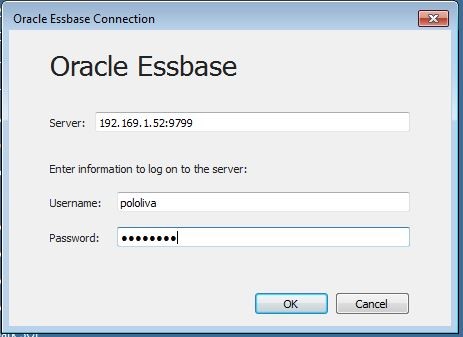 Figure 9: Oracle Essbase: Connection