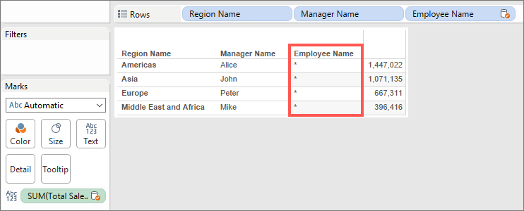 Figure 5: Data-Blending Tableau 9.3