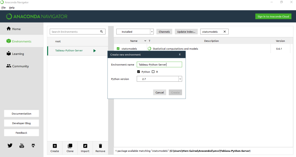 Advanced analytics: Tableau + Python