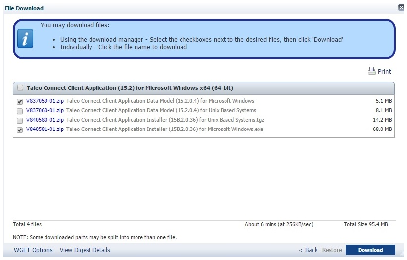 Extracting data from Taleo