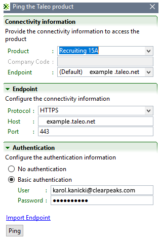 Extracting data from Taleo