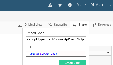 Use JavaScript to embed tableau dashboards into SharePoint with automatic sizing and current date quick filter selection