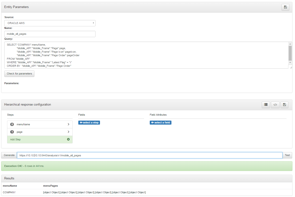 Figure 3: Define data entity