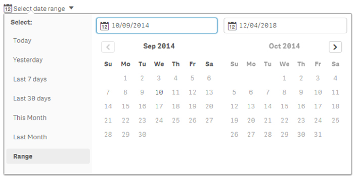 Date picker to filter date field