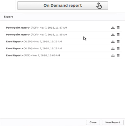 On Demand report extension