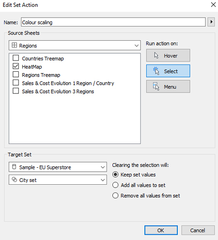 create a heat map and include it in a dashboard