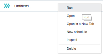 OAC – How to run a data flow