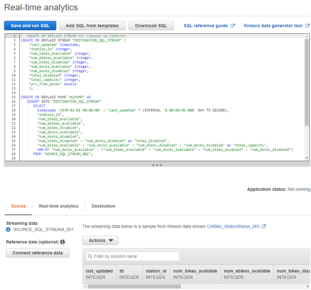 Real-Time transformations in AWS Data Analytics