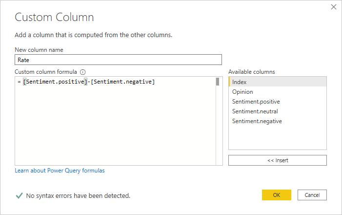 Creating custom column