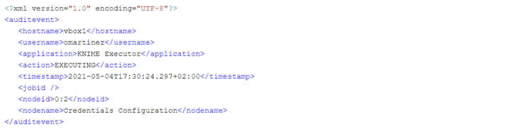 Adding Auditing Capabilities to KNIME figure 5