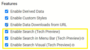 Enabling Search for DataViz