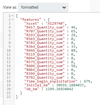 Flowfile format after the ReplaceText processor