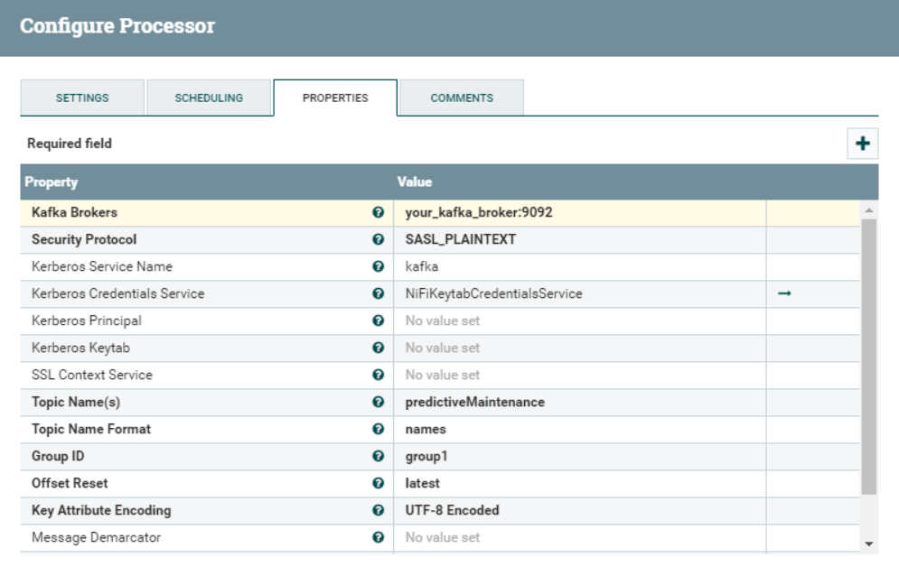 Details of the ConsumerKafka processor