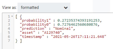 Final content of the flowfile before the call to the Power BI API