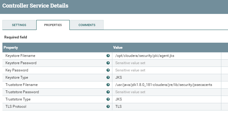 Details of the SSLContextService controller