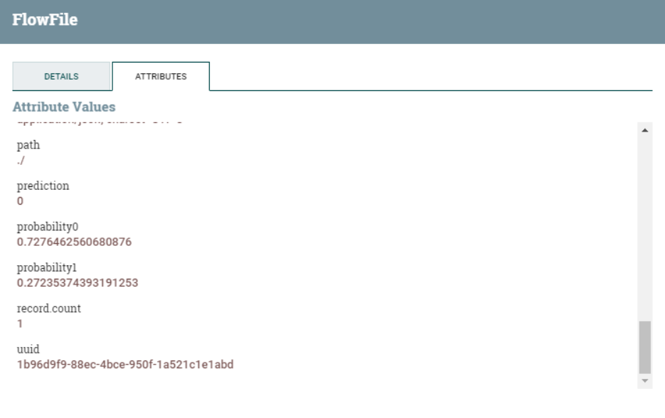 New flowfile attributes added by the EvaluateJSONPath processor