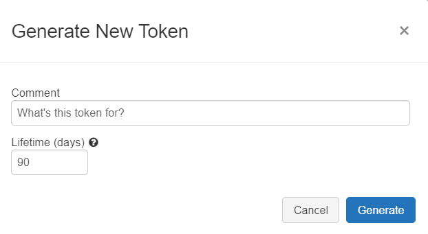 create new token