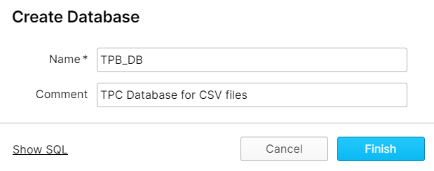 create database