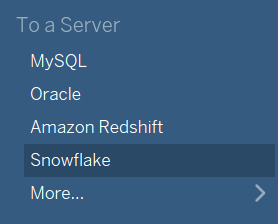 Connecting Tableau to Snowflake 