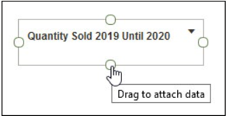 drag to attach data