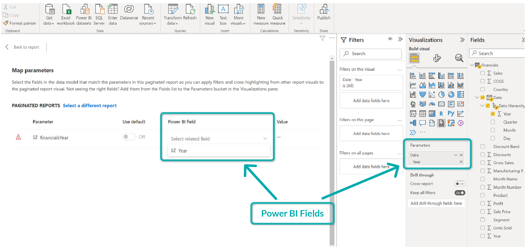 Paginated Report Visuals in Power BI img 7