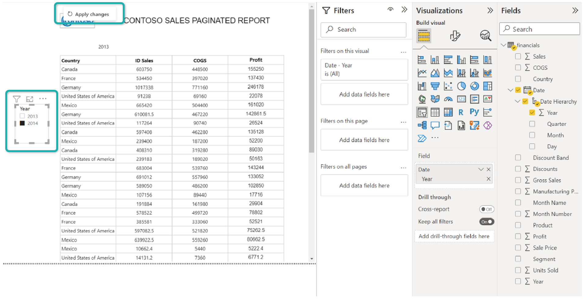 Paginated Report Visuals in Power BI img 8