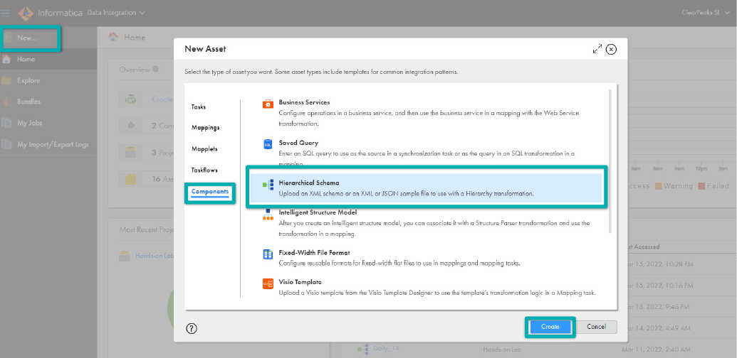 Create Hierarchical Schema