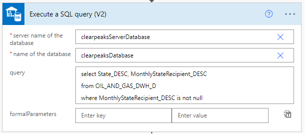 Query that returns the State for which each recipient will receive the dashboard