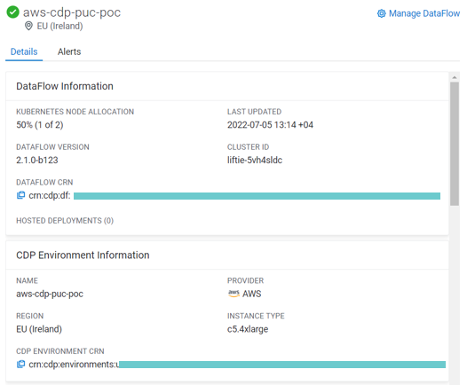 Figure 4 DataFlow Information