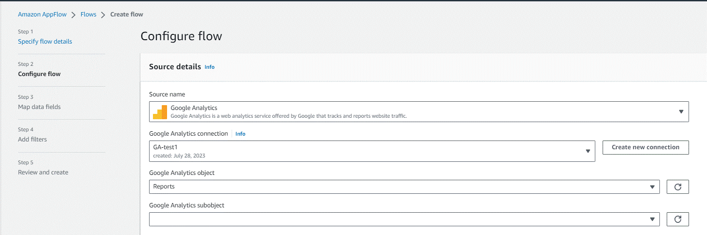 Setting up Amazon S3as a destination