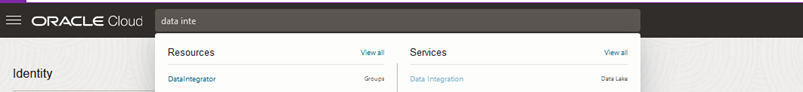 Navigate to the Data Integration section: