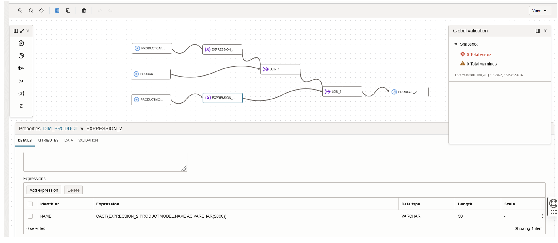 Finalising the Data Flow