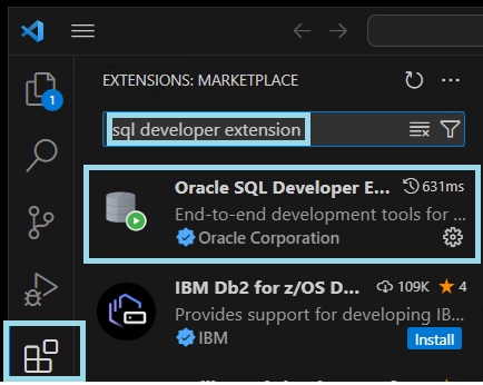 sql developer extension