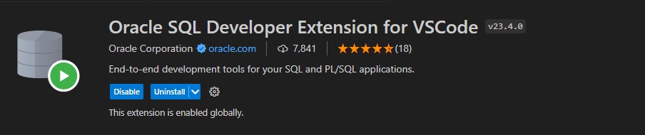 Oracle SQL Developer Extension for VSCode