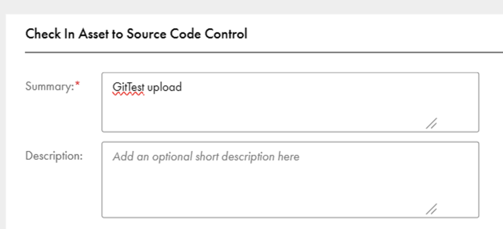 Check in/commit window