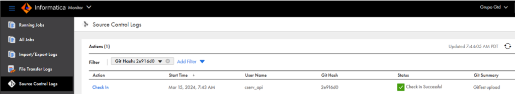 Source Control monitor