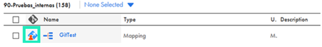 Version control status checked out by me mark