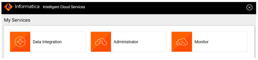 IDMC tool selection menu