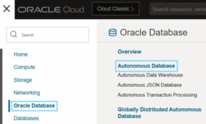 Accessing an Autonomous Database in OCI