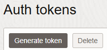 Generating Auth token