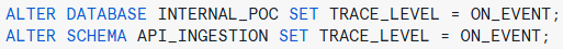 Enabling traces