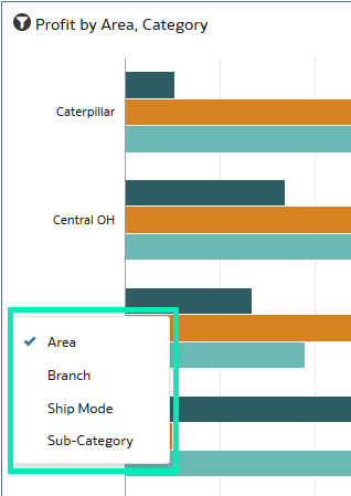 Drop-down Menu options