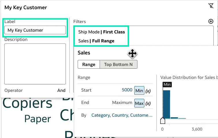 Grouping multiple filters together