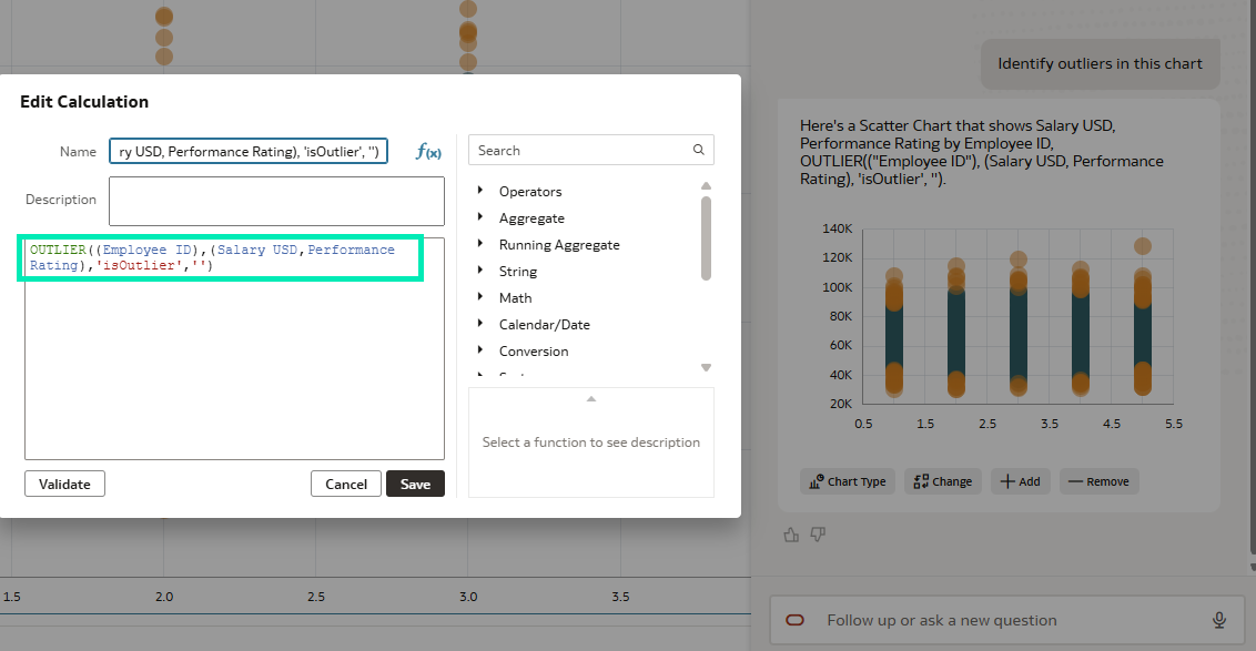 Outliers calculation