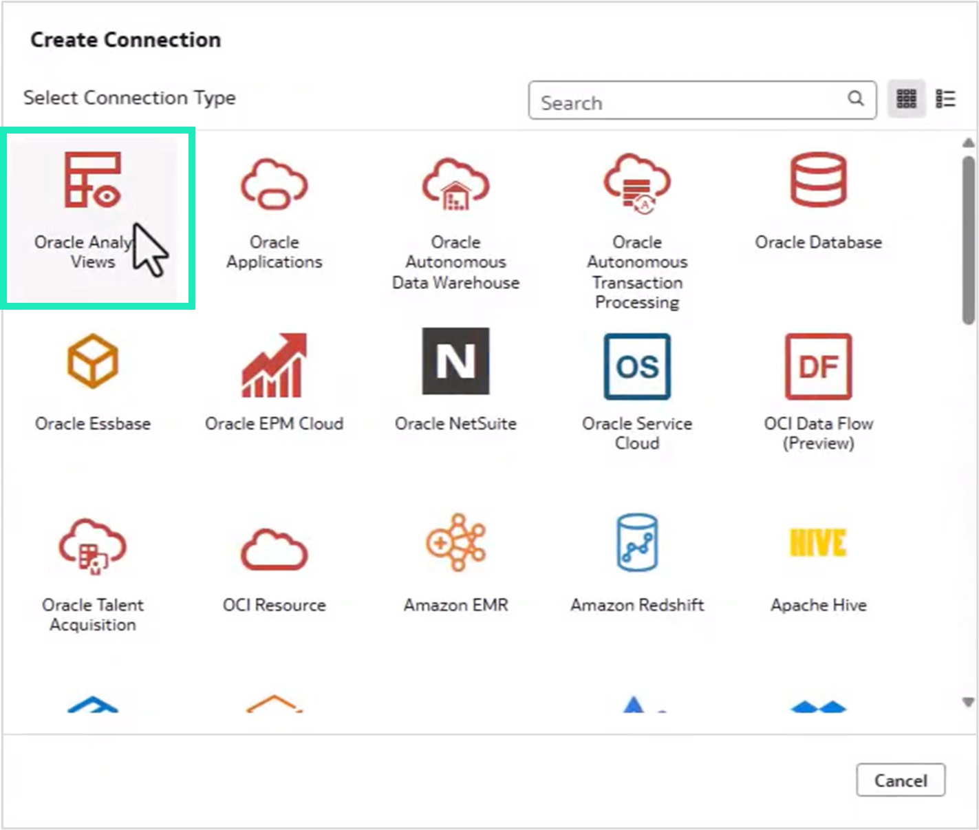 Different connection types