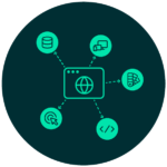 Microfrontends-CoolTalks-By-ClearPeaks-IllustrationWeb Microfrontends Icon