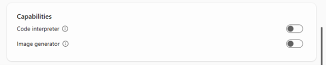 Capabilities Section