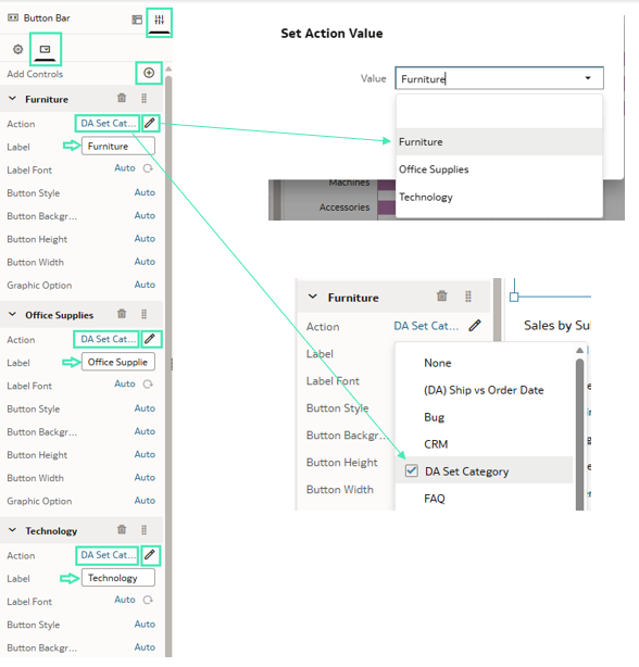 Button Bar configuration
