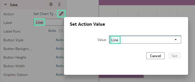 Button Bar: Line control